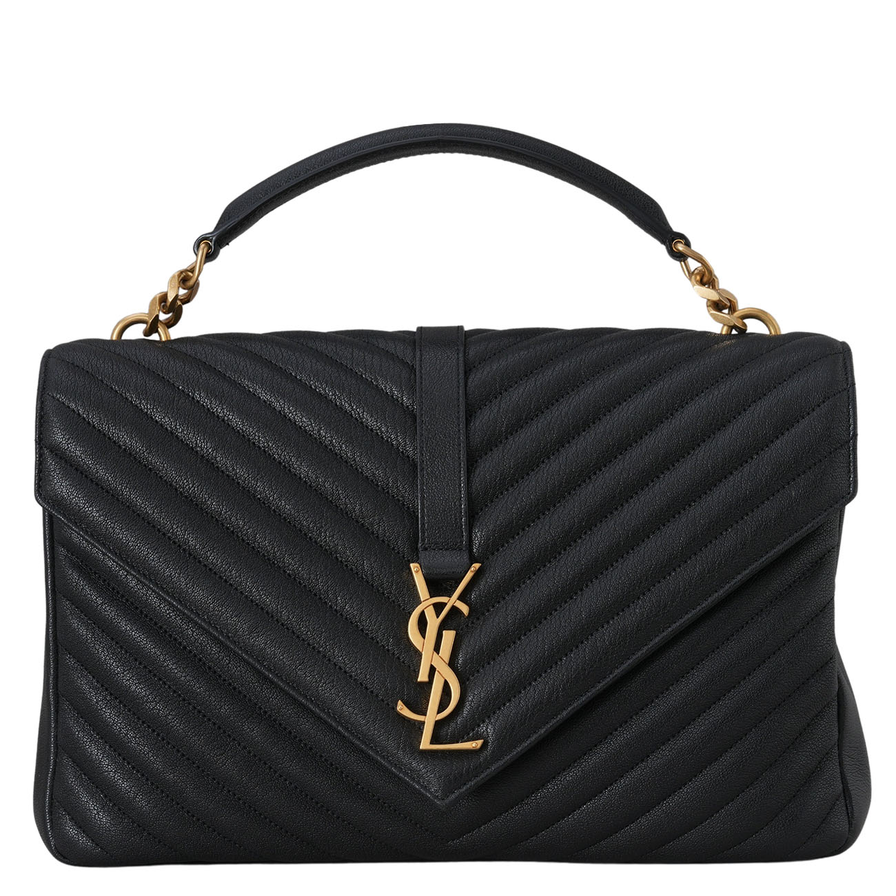 YVES SAINT LAURENT(USED)생로랑 600278 모노그램 컬리지 라지 블랙